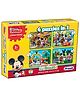 Disney Mickey Mouse Clubhouse 4 In 1 Puzzles (63 Pieces) for kids above 4+ Years - 12901