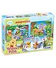 Disney Winnie The Pooh 3 In 1 Puzzle Set (144 Pieces) for kids above 6+ Years - 11307