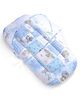 Babyhug Cotton Blend Mosquito Net With Mattress And Pillow Blue - Multi Print