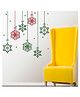 Chipakk Christmas Snowflake Decor Decal - Red And Green