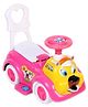 Toyzone Puppy Rechargeable Rider Ride On - White Pink And Yellow