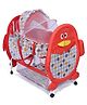 Fab N Funky Baby Cradle With Mosquito Net Red - Penguin Design