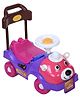 Toyzone Bear Rider Manual Push Ride On - Purple And Pink