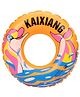 Champ Inflatable Swimming Ring Big Dolphin Print Orange - Medium