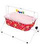 New Natraj Comfy Cradle With Mosquito Net Teddy Print 030 - Red