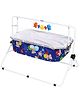 New Natraj Comfy Cradle With Mosquito Net Teddy Print 030 - Royal Blue