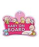 Firstcry Baby On Board Sign - Pink