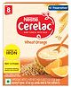 CERELAC Baby Food Cereal | No Preservatives | Wheat Orange for 8 to 24 Months Baby | Source of Iron & Protein | Instant Baby Food Cereal | 300g