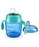 Avent Silicone Rubber Classic Soft Spout Cup With Handles | 0% BPA, BPS, Latex, Sulphur, Nitrosamine free - 200 ml (Color May Vary)