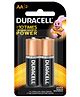 Duracell Alkaline AA Batteries - Pack of 2