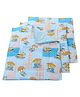 Babyhug Multi Purpose Baby Mat Teddy Bear Print Set Of 3 (3 Mats + 1waterproof sheet)