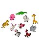 Skillofun Wooden Magnetic Cutouts Animals Set of 10 - Multi Color