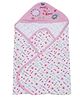 Pink Rabbit Hooded Wrapper Floral Print - Pink
