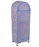 New Natraj Jumbo Toy Box With Wheels Checks Print - Blue