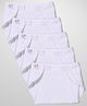 Tinycare Velcro Closure Plain White Nappy Set Extra Large - Set Of 5