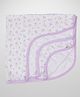 Zero Teddy Bear Print Baby Wrapper - White Purple