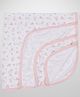 Zero Teddy Bear Print Baby Wrapper - White Pink