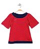 The Dragon & the Rabbit Banded Top - Red