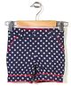 the DRAGON and the RABBIT Polka Dot Print Shorts - Navy Blue
