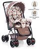 Babyhug Cosy Cosmo Stroller With Reversible Handle & Back Pocket - Coffee Brown