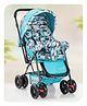 Babyhug Cocoon Stroller With Mosquito Net & Reversible Handle - Sea Green