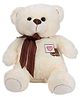 Dimpy Stuff Teddy Bear with Bow White - 40 cm 