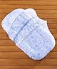 Babyhug Cotton Bedding Set with Center Zip Mosquito Net Heart Print- Blue