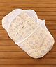 Babyhug Cotton Bedding Set with Center Zip Mosquito Net Heart Print- Cream