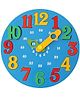 Little Genius - Wooden Time Learning Clock Blue