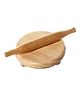 Little Genius Wooden Chakla Belan - Cream