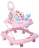 Toyzone Musical Baby Walker Strawberry Print Seat - Pink & Red
