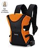 Babyhug Kangaroo Pouch 3 Way Baby Carrier Flexible Head Support - Orange & Black