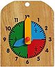 Little Genius -  Wooden Learning Clock (Color May Vary)