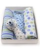 Mi Dulce An'ya Organic Cotton Gift Set Pack of 4 - Blue