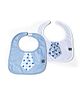 Mi Dulce An'ya Organic Cotton Bibs Tie Design Set of 2 - Blue