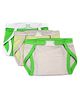 Mi Dulce An'ya Organic Cotton Nappies With Velcro Closure Set of 3 - Off White Yellow Green