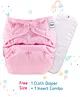 Babyhug Free Size Reusable Cloth Nappies With Insert - Pink