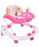 Toyzone Musical Baby Walker Rabbit Printed Seat - Pink & White