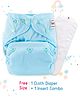 Babyhug Free Size Reusable Cloth Nappies With Insert - Blue