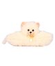 Ultra Folding Pillow Cat 11 Inches - Cream