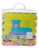 EVA Waterproof Floor Puzzle Playmat - Yellow Blue