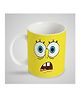 Stybuzz Kids Ceramic Mug SpongeBob Print White & Yellow - 300 ml