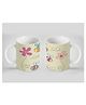 Stybuzz Kids Ceramic Mug Floral Print White 300 ml - Single Piece