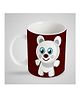 Stybuzz Kids Ceramic Mug Penguin Print White & Brown - 300 ml 