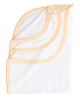 Tinycare Plain Baby Towel - White and Orange