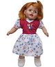 Speedage Dimple Doll With Floral Print Dress - White And Red