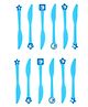 Funcart Sporty At 1 Theme Knife - Pack Of 12