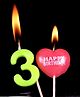 Funcart Number 3 Pick Style Candle