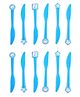 Funcart Sweet Treat Cupcake Blue Theme Knife - Pack Of 12