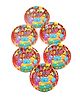 Funcart Three Tier Cake Theme Disposable Paper Plate - Pack of 6